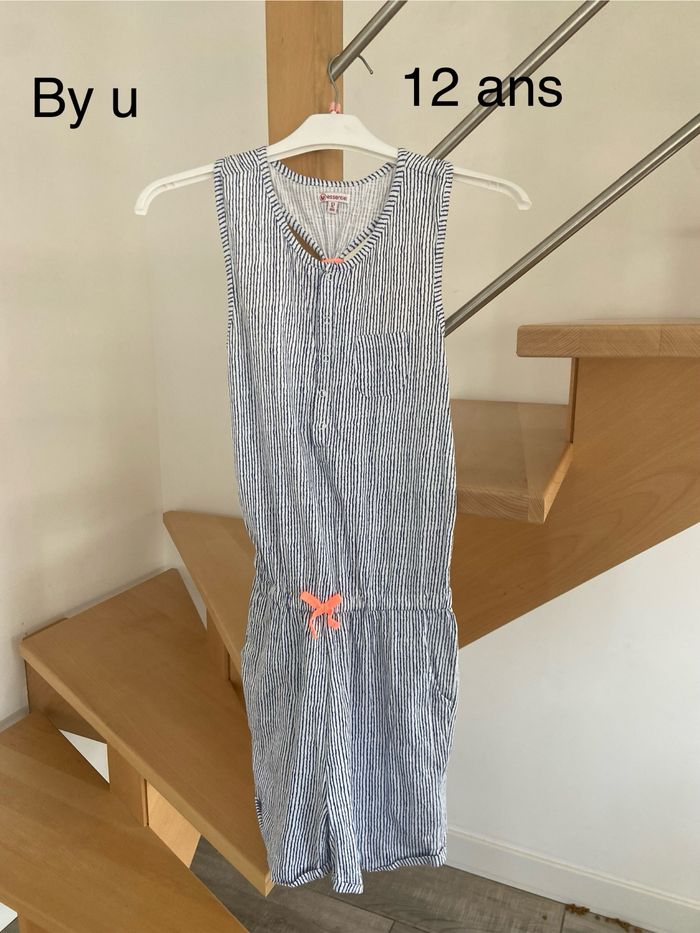 Combi short à rayures