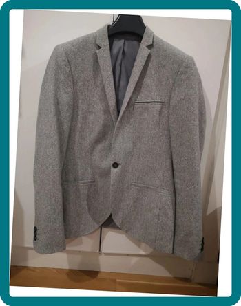 Blazer / Veste de costume Nöak gris chiné taille 46