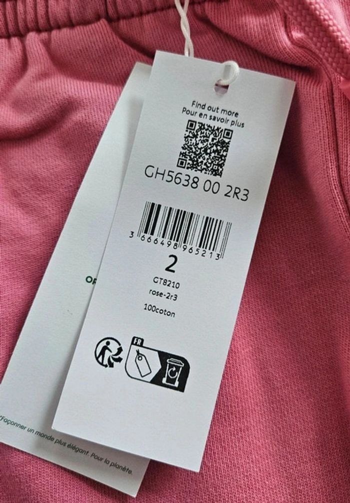 Short Lacoste Club Letters rose 🌹 - photo numéro 3
