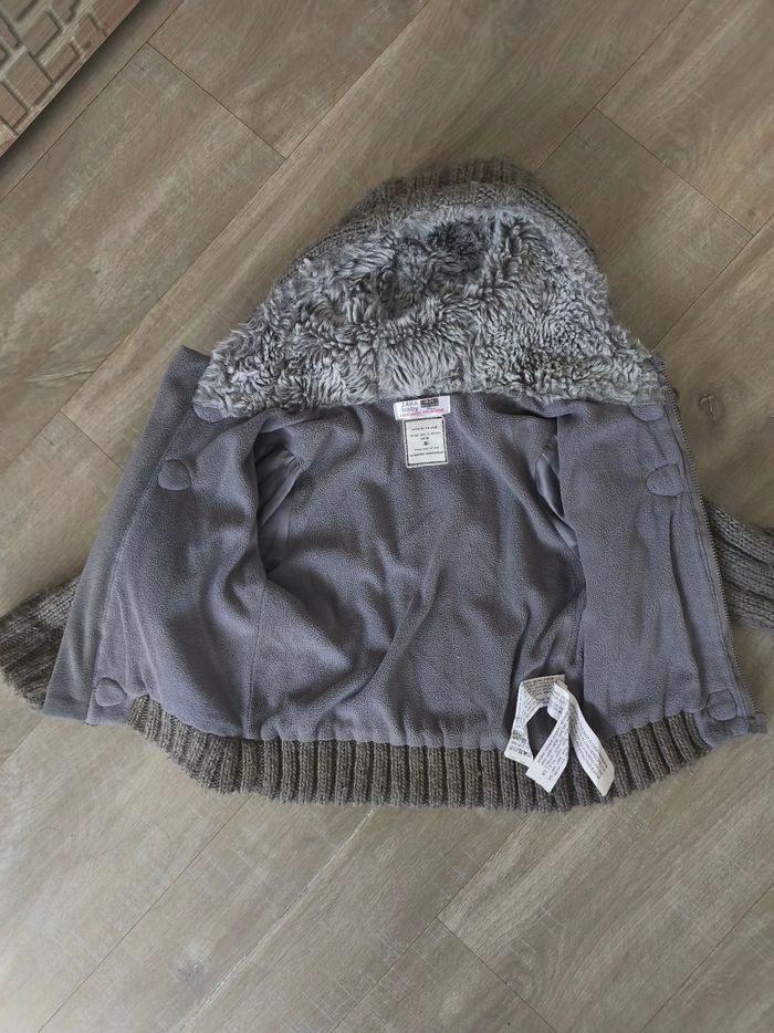 Manteau maille et polaire Zara mixte - photo numéro 7