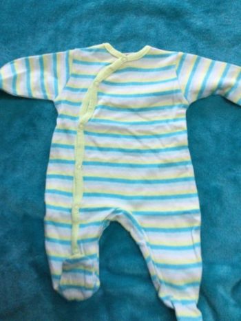 grenouillère été mixte naissance 50 cm tbe  in extenso