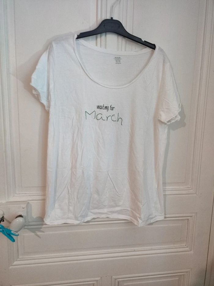 T-shirt blanc grossesse
