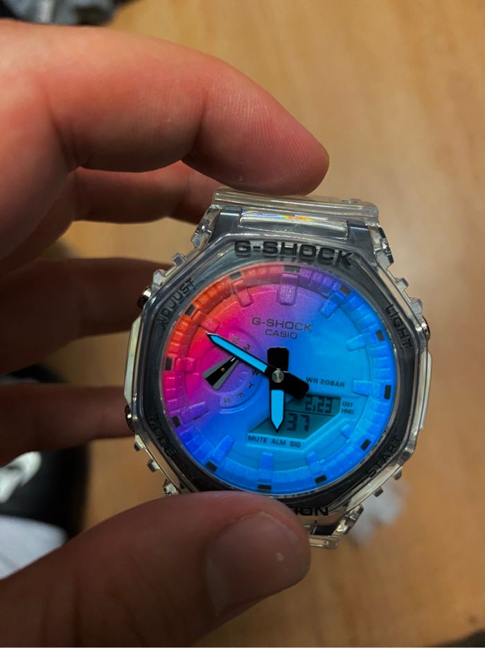 Montre G Shock transparente multicolore - photo numéro 3