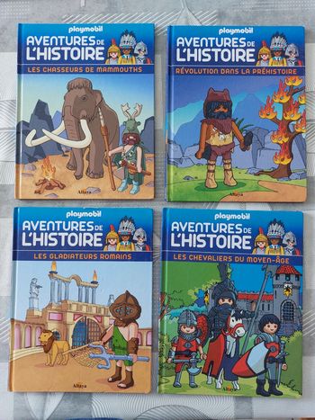 Lot 6 livres playmobil Aventure de l'histoire