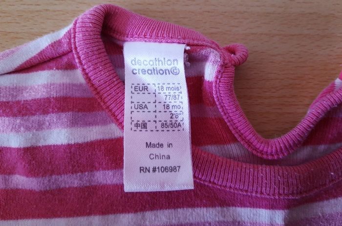 T-shirt manches longues 18 mois - 77-87 cm / Decathlon - photo numéro 2