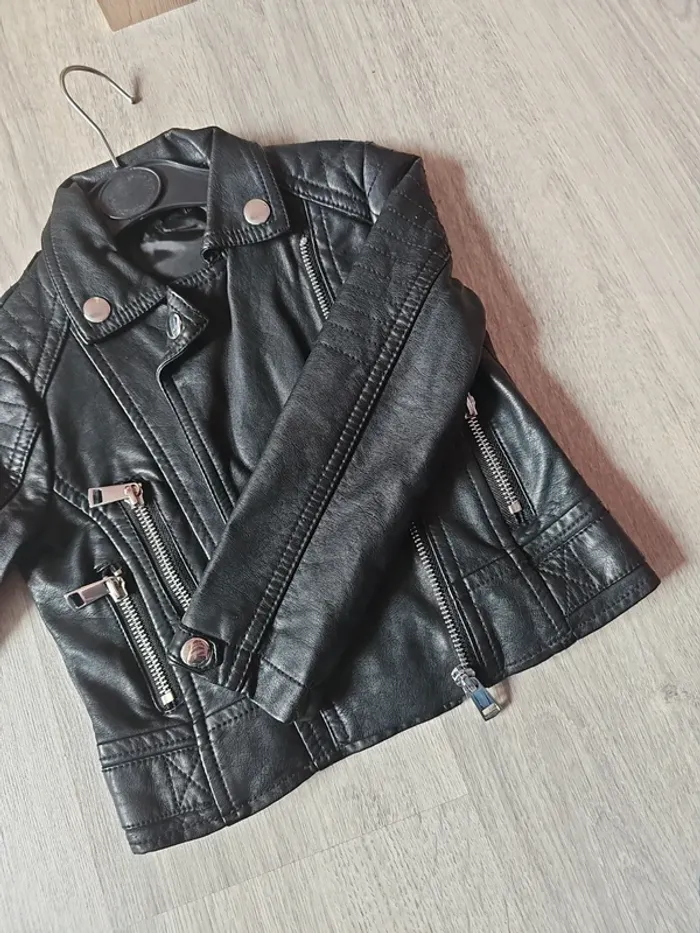 Veste simili cuir perfecto fille 3 ans - photo numéro 10