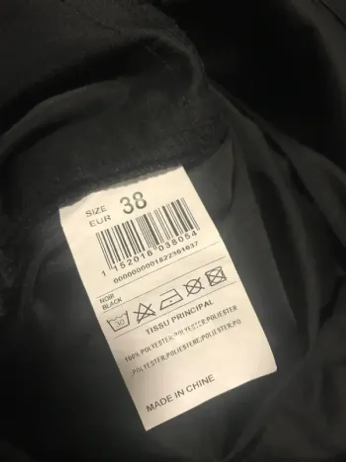 pantalon pinces femme jennyfer 38 noir satiné - photo numéro 8