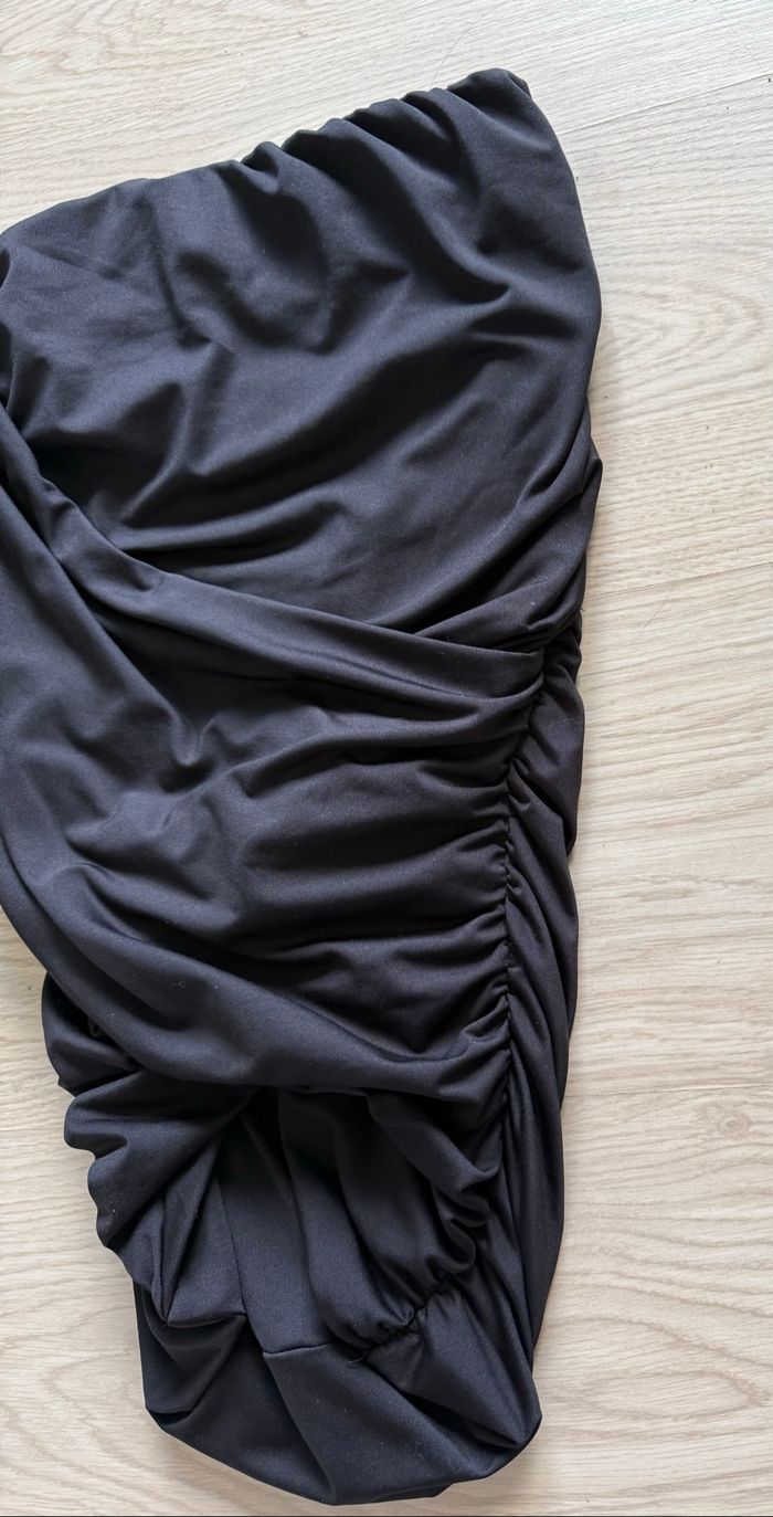 Jupe asymétrique moulante noir taille 36 S - photo numéro 2