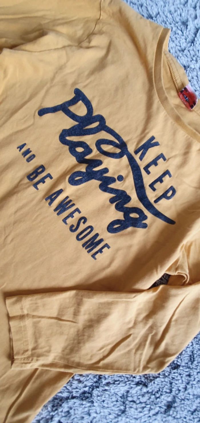 Teeshirt jaune manches longues TAO - 10 ans - photo numéro 4