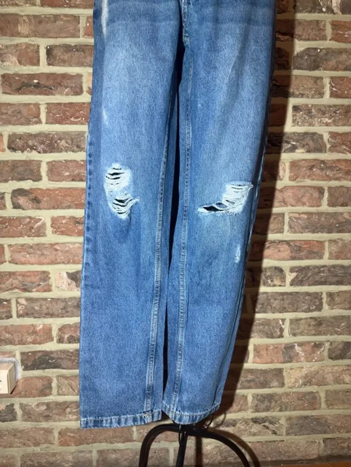 Jeans bleu à trous Jennyfer Taille XS / 34 - photo numéro 3