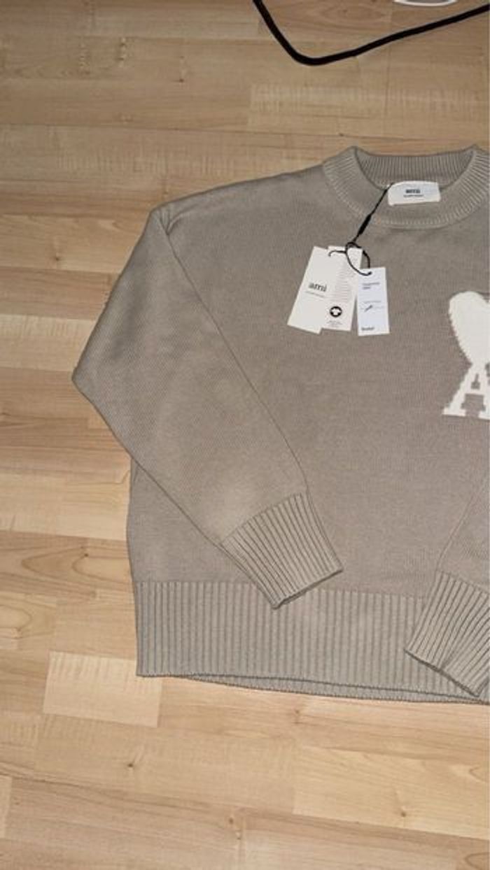 Pull ami paris marron claire - photo numéro 3