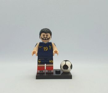 🎽 Figurine Footballeur Français - Karim Benzema - (Style Lego) 🎽