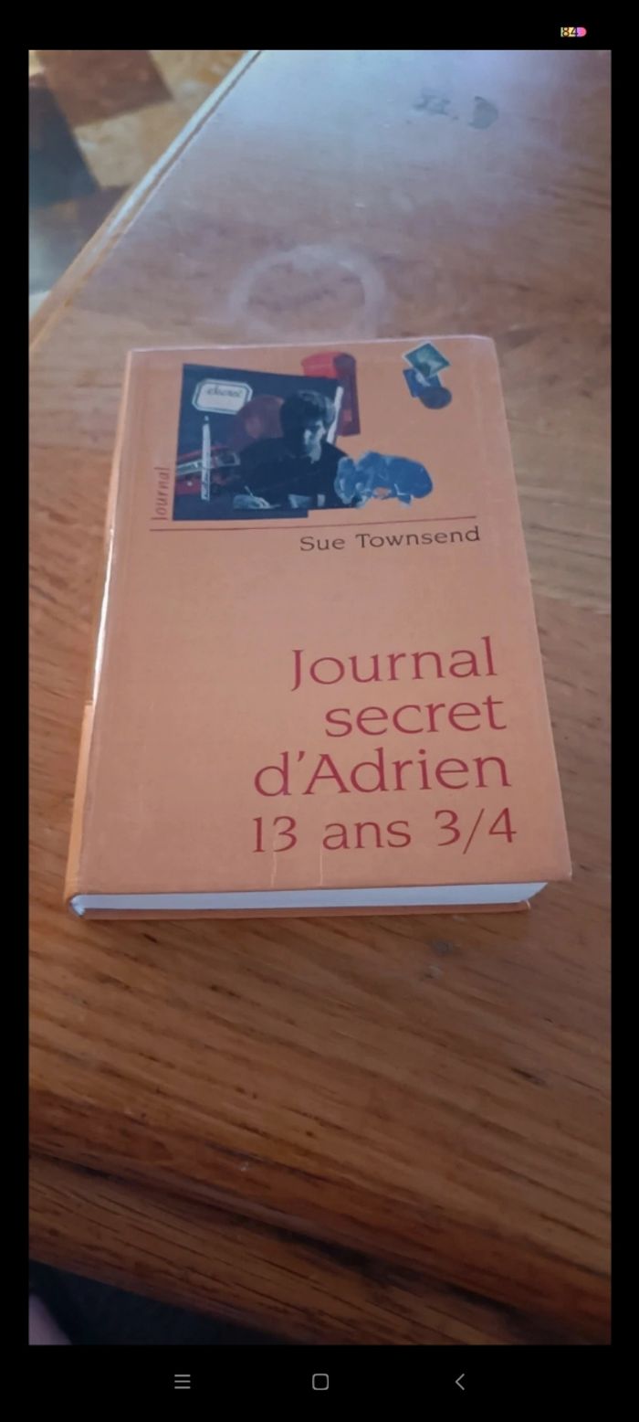 Livre journal secret d'Adrien 13 ans 3/4