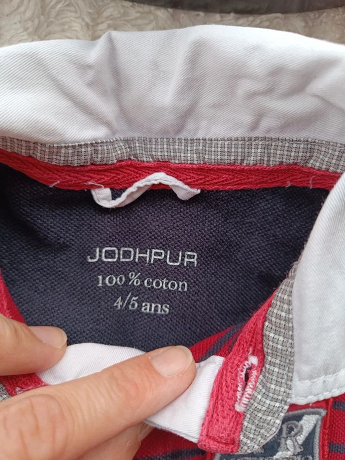 Polo chemise manches longues Garçon 4/5 ans Jodhpur 100% coton - photo numéro 5