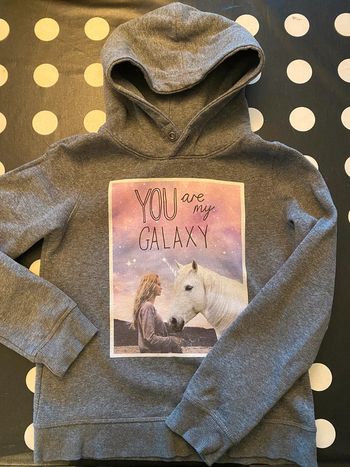 Pull/sweet capuche fille 10-12 ans