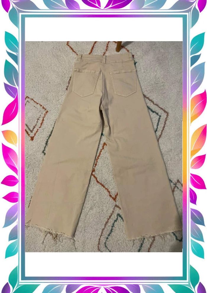 Jean beige Mango XXS - photo numéro 7