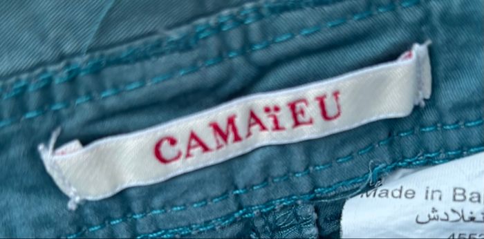 💙 Jupe courte bleu turquoise – Camaïeu – Taille 40 - photo numéro 4