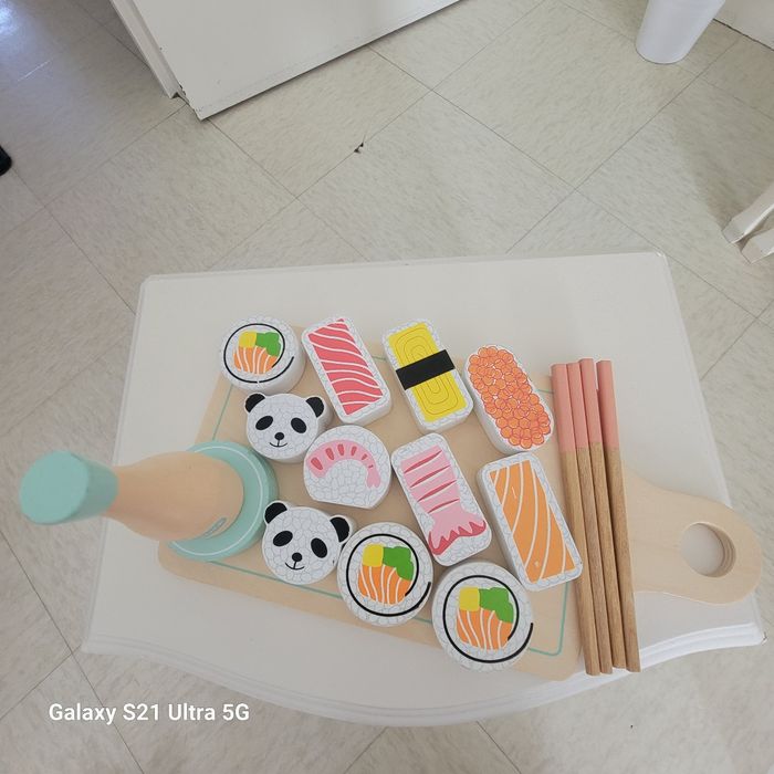 Ensemble jouet sushi en bois - photo numéro 2