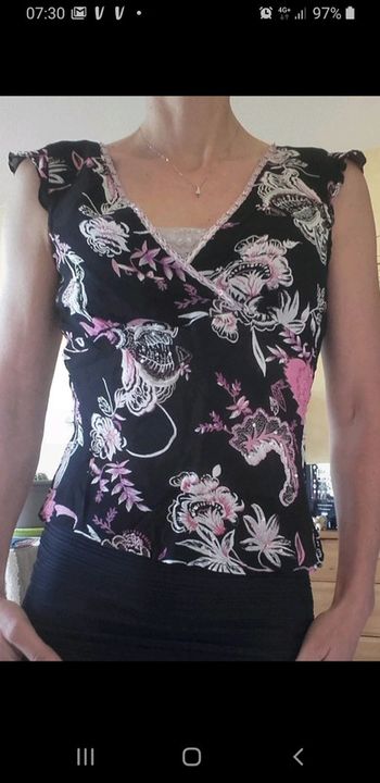 Haut tee-shirt blouse chemise chemisier femme taille 36 Mim