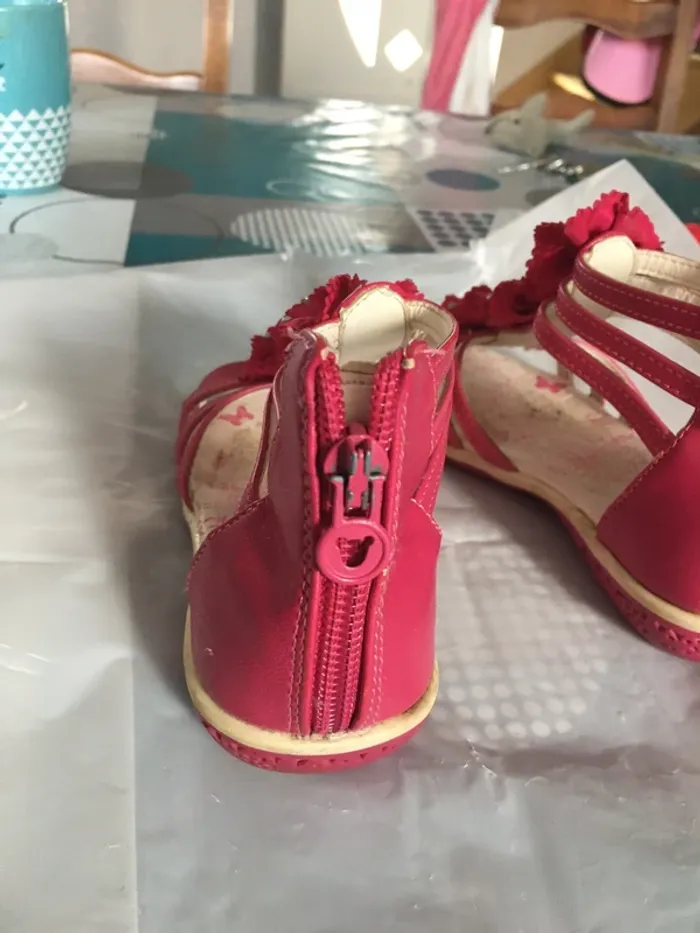 Sandales fille rose - photo numéro 3
