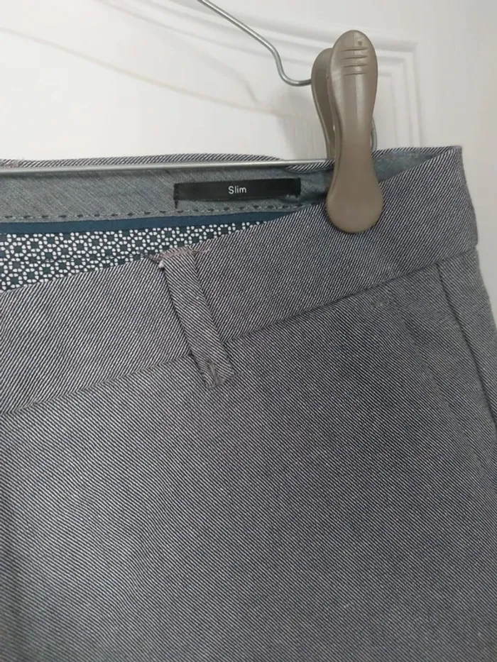 Pantalon tissu gris taille 42 - photo numéro 3