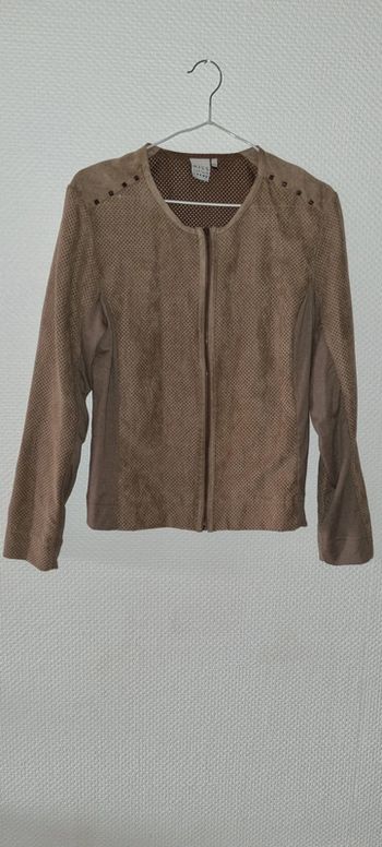Gilet en daim taille 40 / M Miss Captain
