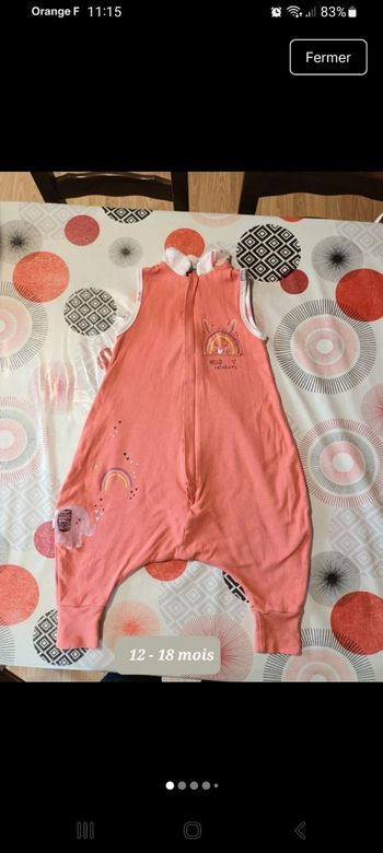 Gigoteuse avec jambes légère 🌈 tog 1 taille 12 à 18 mois