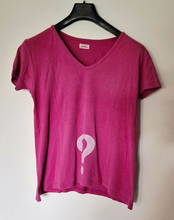 T-shirt de grossesse Mauve / Vieux Rose – Motif