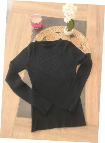 Pull noir shein taille S