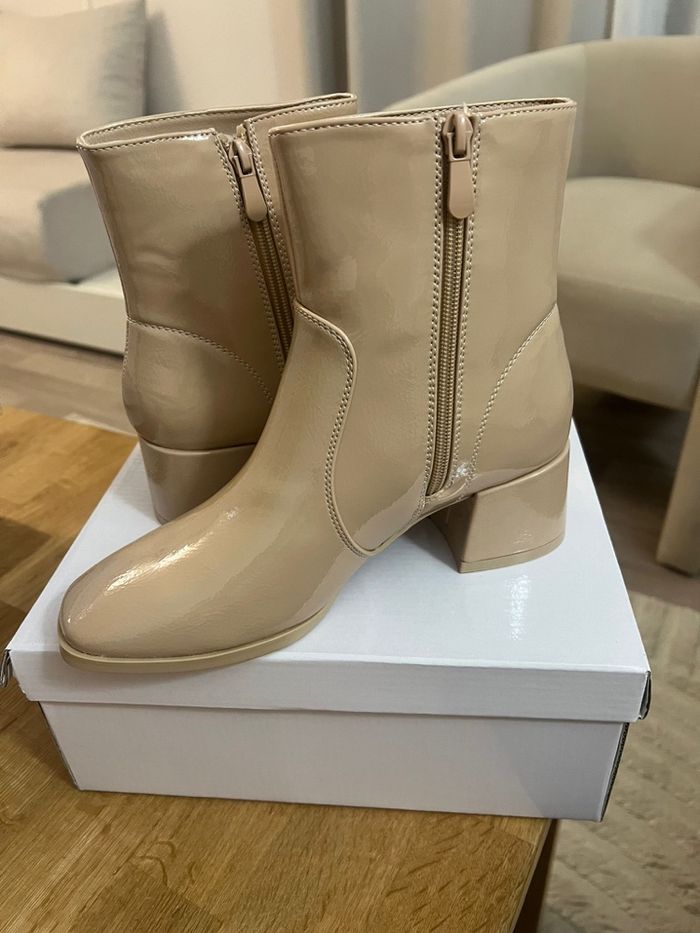 Bottine talons beige - photo numéro 3