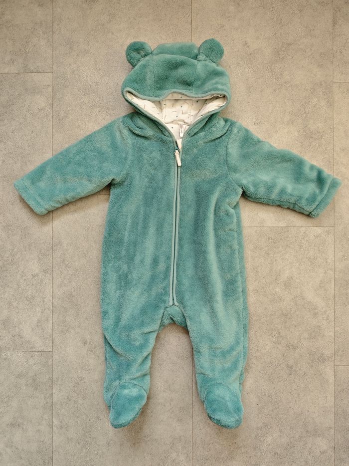 12  mois  (74 cm) - combipilote en peluche à capuche (Orchestra)