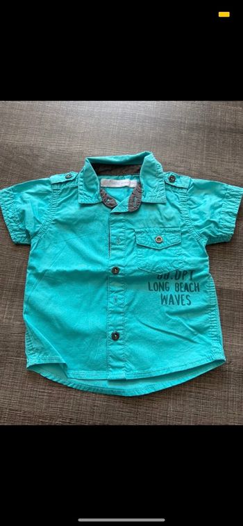 Chemise manches courtes 3 mois