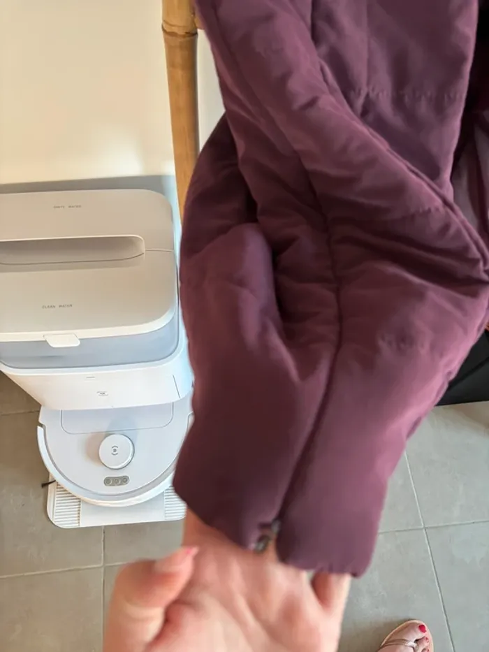 Manteau long aubergine prune taille 38 / M - photo numéro 8