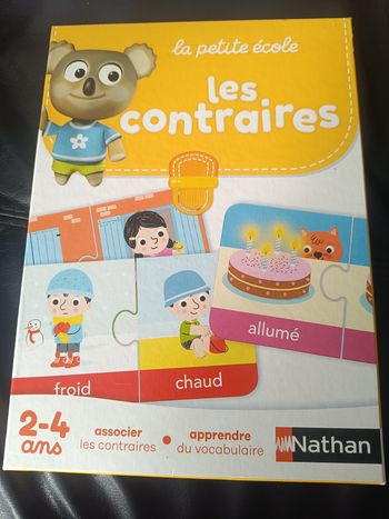 Jeu "Les contraires" - La petite école