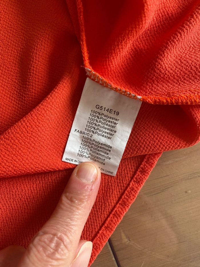 Tee shirt Molly Bracken manche courte corail coupe oversize taille M - photo numéro 13
