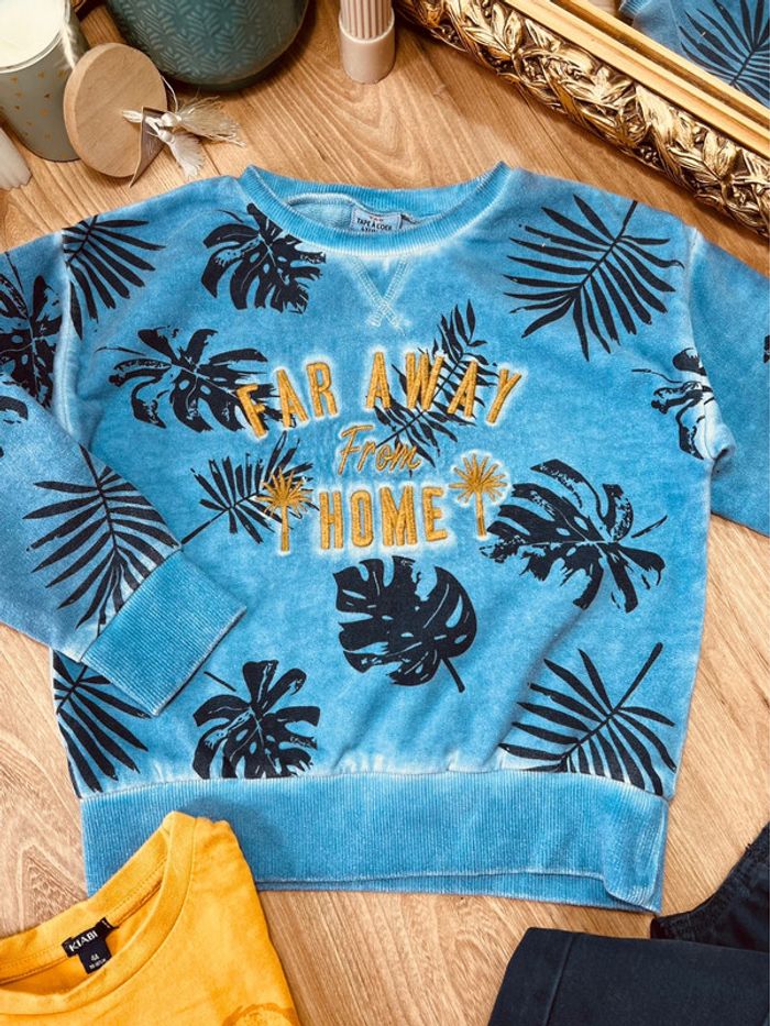 Taille 4 ans ensemble 3 pièces garçon TAO Kiabi bleu et moutarde * home * 💙 - photo numéro 2