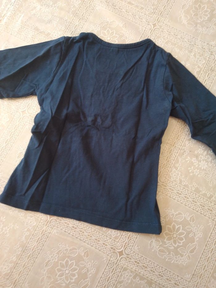 Tee-shirt bleu marine 3 ans - photo numéro 3