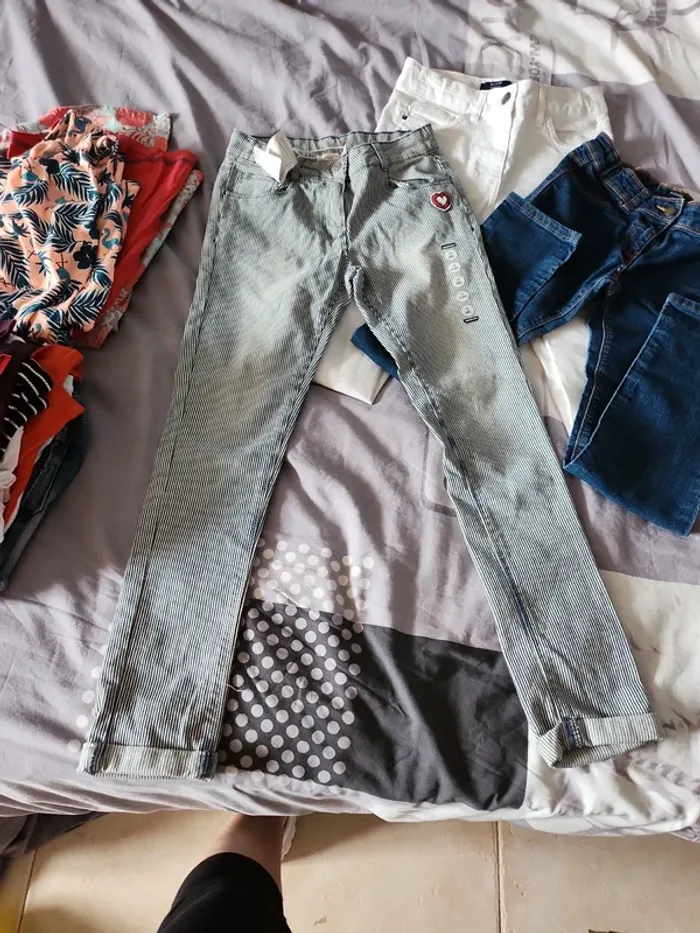 lot jeans fille 10ans - photo numéro 6