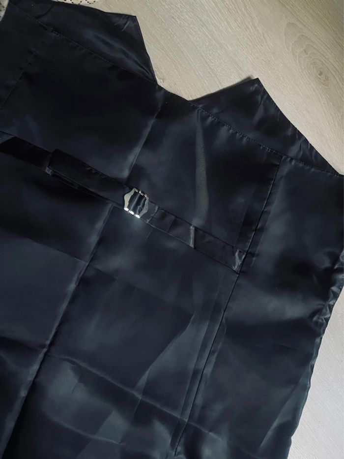 Gilet de costume / 2 cravates / 2 paires de boutons de manchette & 1 mouchoir homme - photo numéro 12