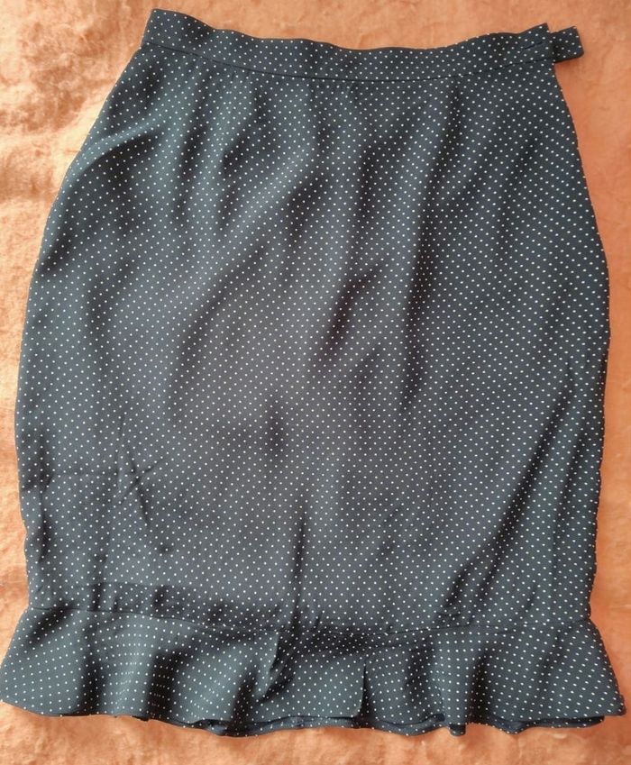 Jupe à petits pois