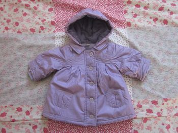 Manteau bébé fille violet 3 mois
