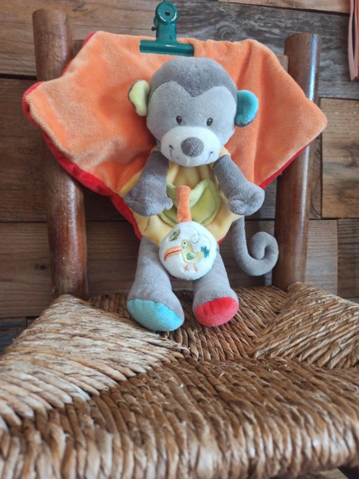 Doudou singe nicotoy tbe - photo numéro 2