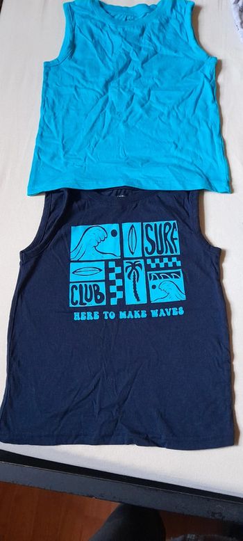 Lot 2 débardeurs garçon