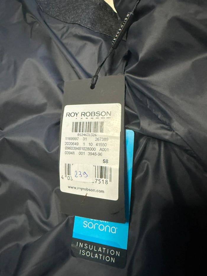 Roy Robson - Doudoune sans manches, Gris/Noir, taille 58 (XL) - photo numéro 3