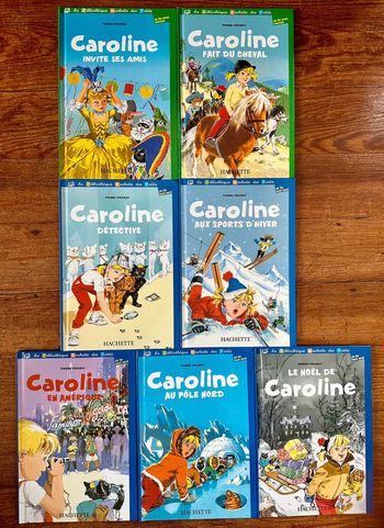 Lot de 7 albums bleu Je lis tout seul Caroline livres bd Pierre Probst Noel amerique