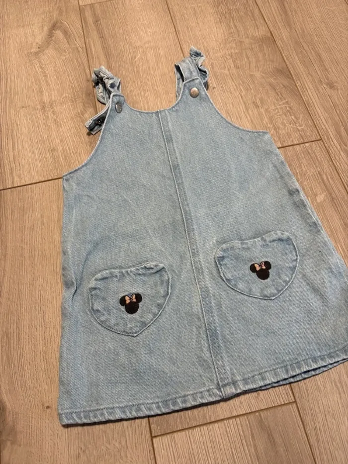 Salopette Disney jeans 12mois fille - photo numéro 2