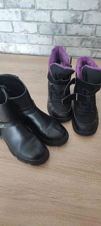 Bottine et botte de neige