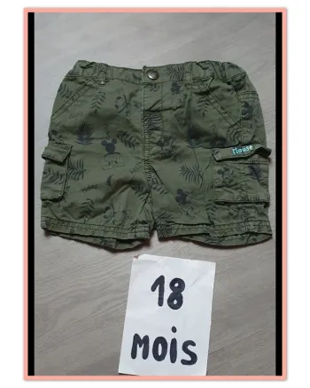 Short Mickey 18mois garçon