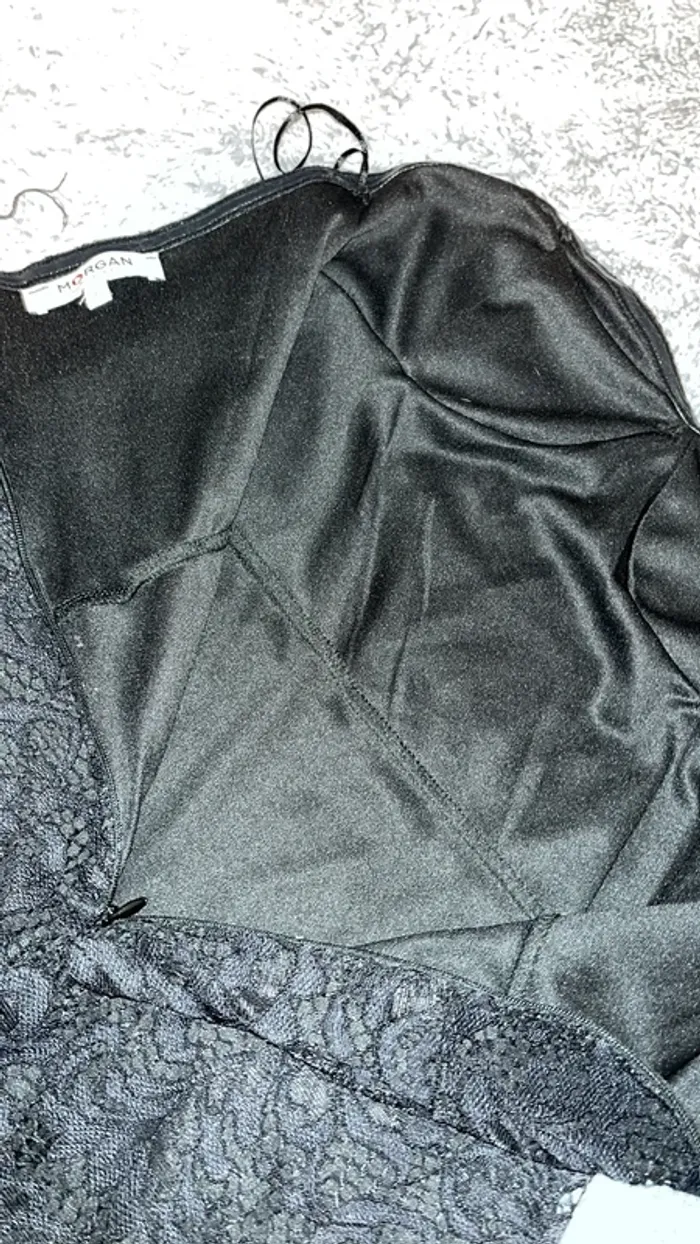 Robe bustier noiret dentelle - photo numéro 4