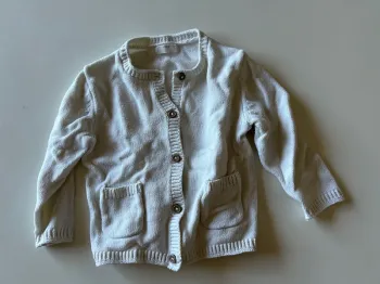 Gilet crème en maille